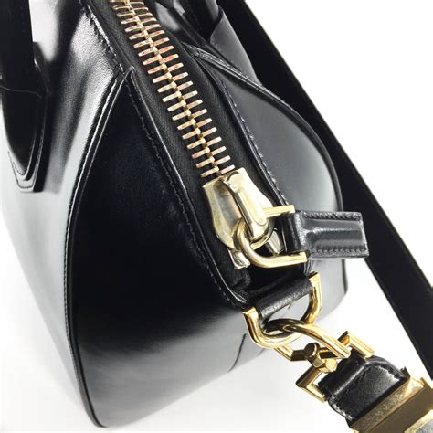 givenchy antigona small in black w/ gold hardware|givenchy antigona price.